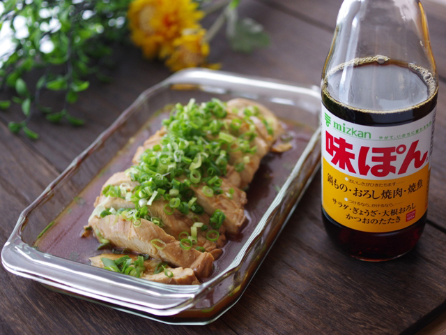 味ぽんで簡単さっぱり鶏チャーシュー温素麺07