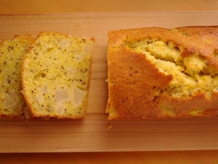 白桃と紅茶のパウンドケーキ07