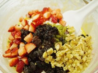 ベリーベリーのパウンドケーキ材料