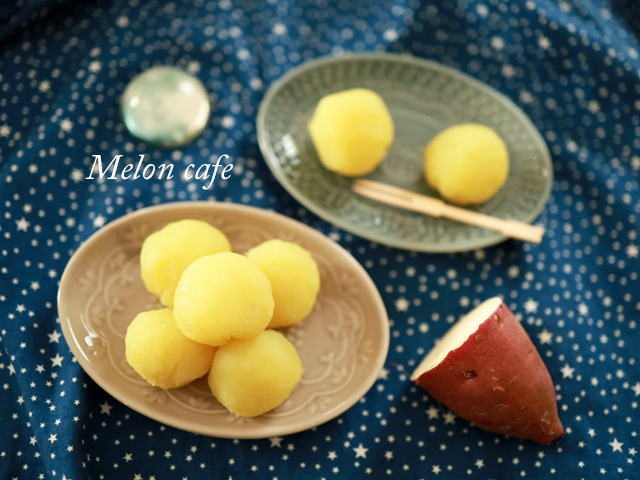 片栗粉とレンジで簡単芋蒸しようかん01