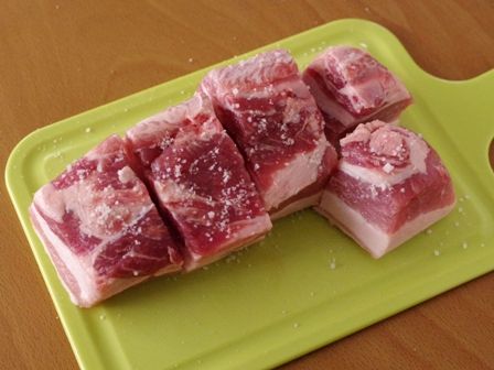 根野菜と豚肉ブロックでオレンジ豚煮02