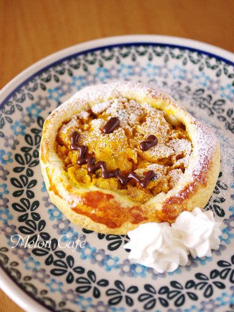 ホットケーキミックスで簡単型のいらないパンプキンタルト