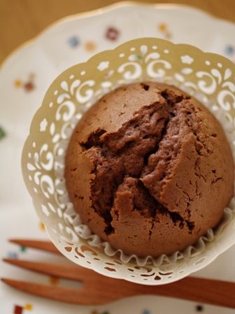 チョコレートのカップケーキ