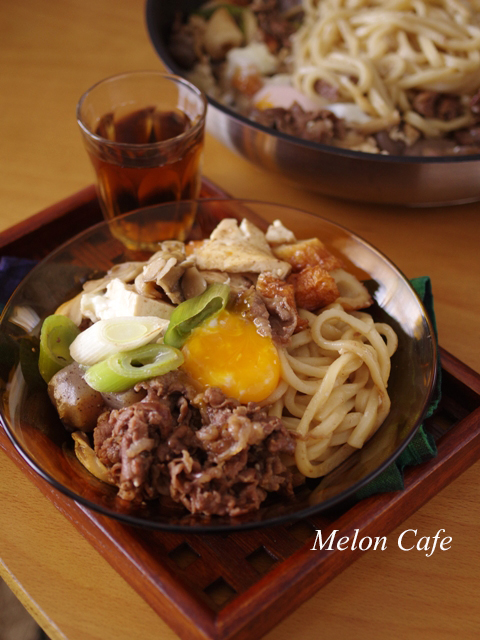 がっつりスタミナすき焼きうどん