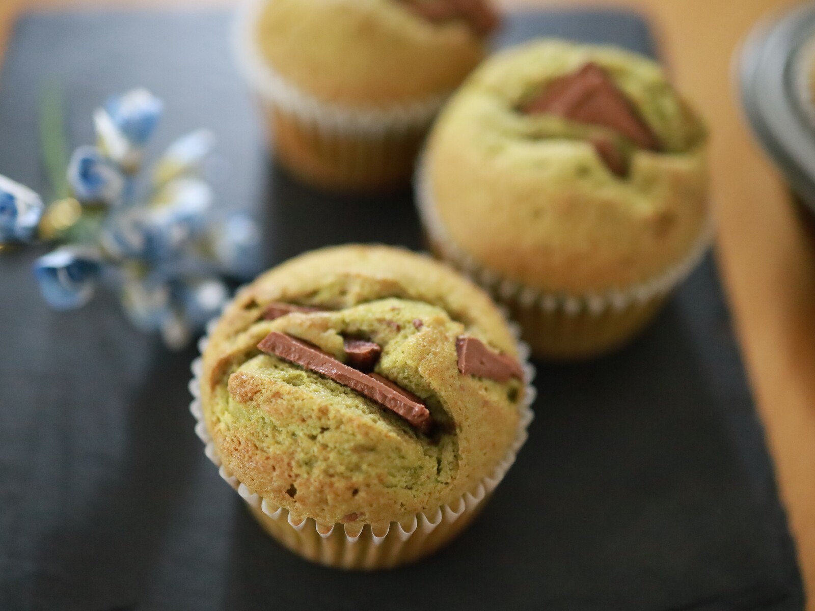 ホットケーキミックスと板チョコで作る 簡単抹茶カップケーキ めろんカフェ Powered By ライブドアブログ