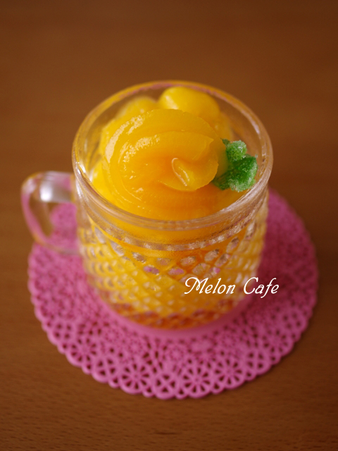 黄桃の贅沢ソルベ缶詰で簡単にひんやりシャーベット05