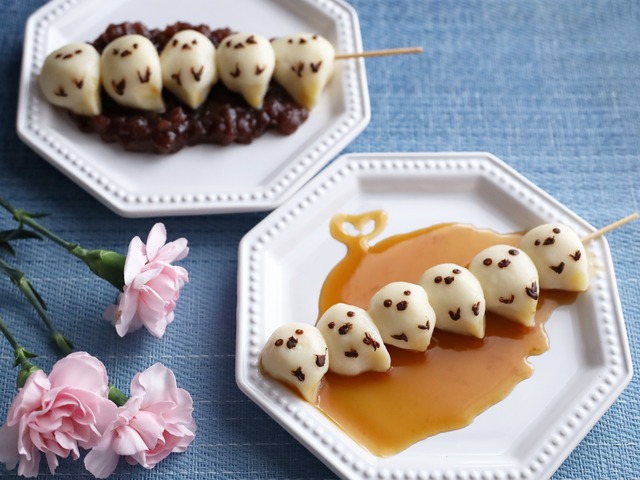 シマエナガのみたらし団子を作りました！（とうふと白玉粉で罪悪感なし