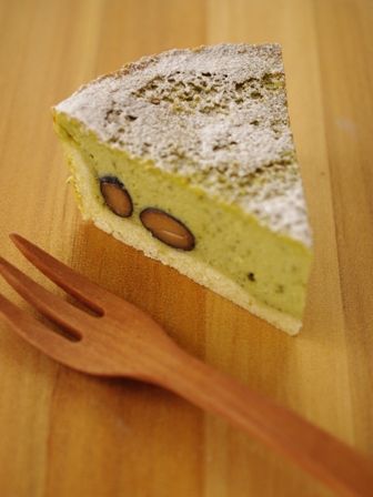 抹茶と黒豆のクリームチーズタルト11