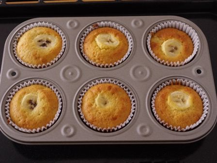 簡単はちみつバナナのカップケーキ03