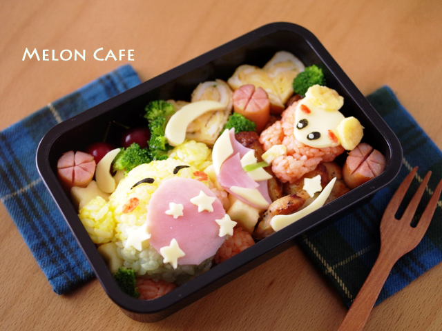 星のカービィトリプルデラックスビックバンカービィのキャラ弁当