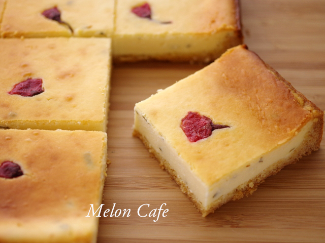 ホットケーキミックスで桜のチーズケーキ08