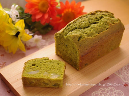 甘露栗の抹茶パウンド