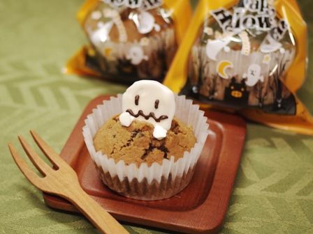 ひょっこりオバケのチョコマフィン