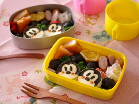 ミッキーとミニーの仲良し弁当
