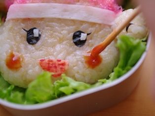 八重たんとキビタンの仲良しキャラ弁当03