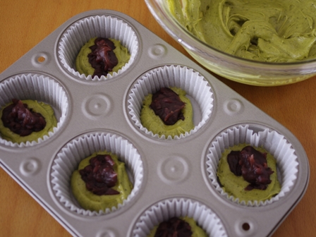 簡単ホットケーキミックスで作るスモアと抹茶のお月見ケーキ04