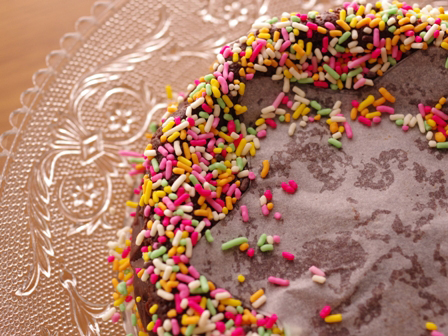 半生ガトーショコラでお誕生日のケーキ02