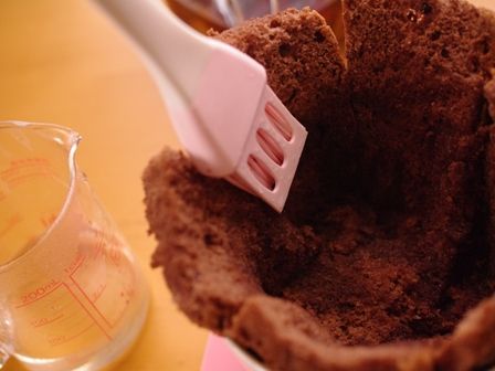 ガナッシュチョコレートでつくるオトナのとろけるドームケーキ06