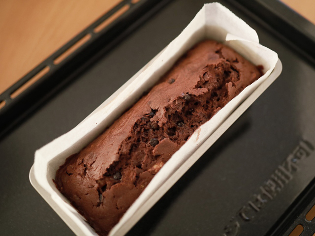 簡単チョコバナナのパウンドケーキ05