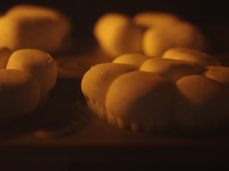 簡単ホットケーキミックスで作るスモアと抹茶のお月見ケーキ07