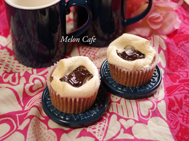 ホットケーキミックスでバレンタインのカフェスモアケーキ00