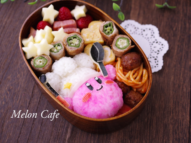 星のカービィのコックカービィキャラ弁当01