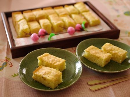 春のおうちパーティにしそ梅ミニケーキ00