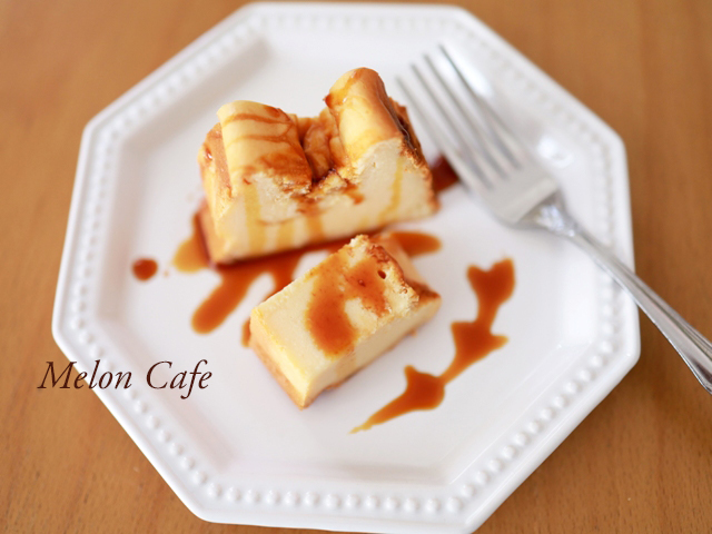 HMの簡単カラメルチーズケーキ