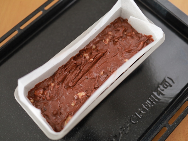 簡単チョコバナナのパウンドケーキ04