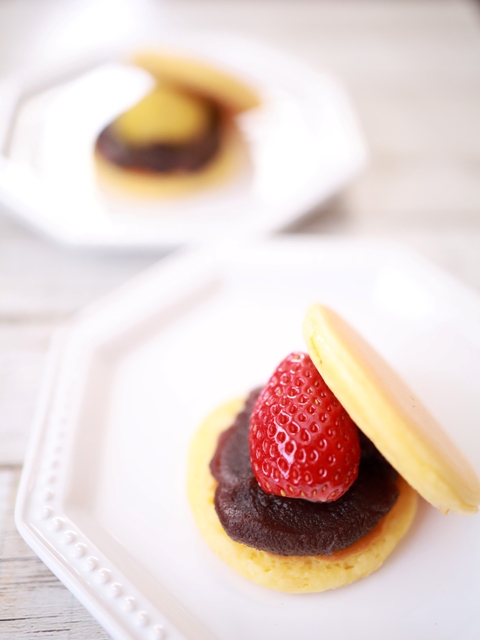 ホットケーキミックスで簡単どら焼き