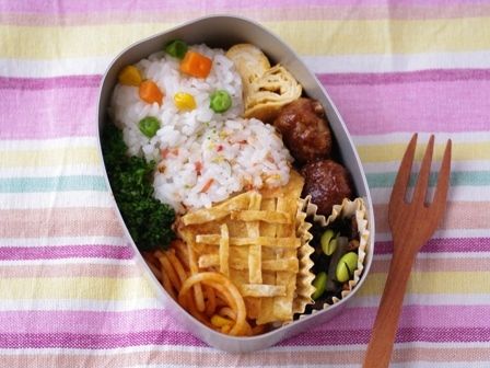 アイスクリームのご飯弁当