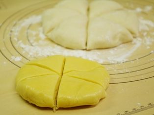 メロンパン手順6等分