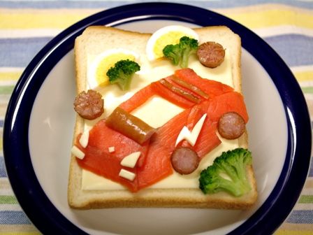 赤いスポーツカーのデコパン