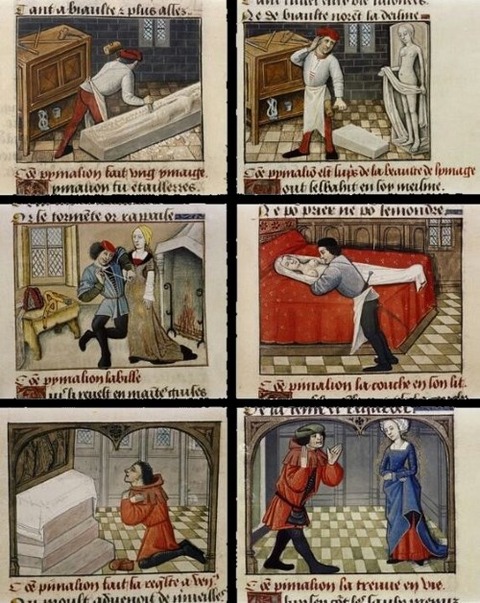 Miniature illuminations Le roman de la rose