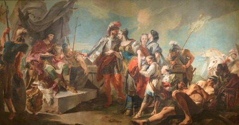 Tiepolo, Giambattista Zenobia before Emperor Aurelian 1717