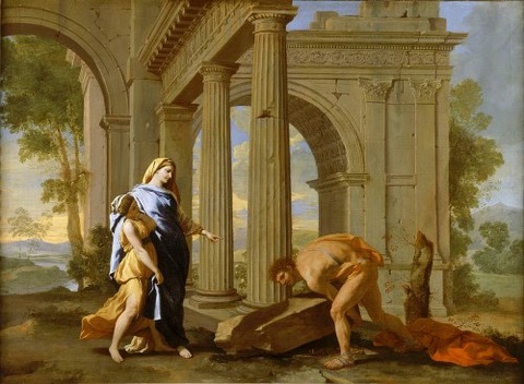 Theseus Finding Sword Nicolas Poussin Jean Lemaire 1638