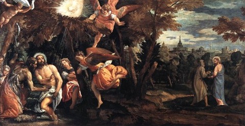 Baptism and Temptation of Christ, 1580 - 82 Paolo Veronese