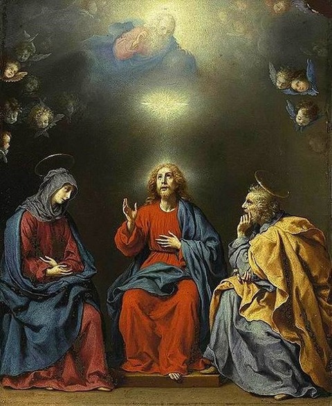 Carlo Dolci The Holy Family God the Father Holy Spirit 1630