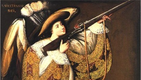 Angel with Arquebus,アシエル17th century