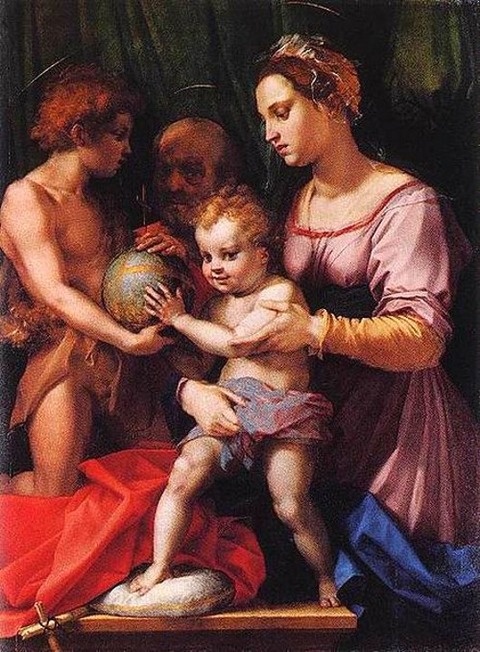 Andrea del Sarto - Holy Family (Borgherini) 1529
