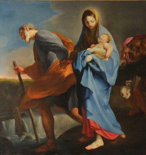 Carlo Maratti Fuga in Egitto Roma, Sant'Isidoro