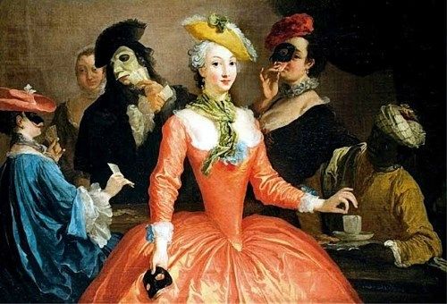 仮面舞踏会の絵画13点 イタリア ルネサンスより流行った 素性を隠す妖しき祭典 メメント モリ 西洋美術の謎と闇