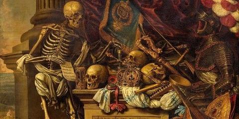 Memento mori painting by Carstian Luyckx -