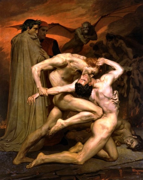 Dante & Virgil en el infierno by William Bouguereau