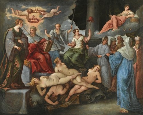 Triumph Of The Virtues Over The Vices by Paolo Fiammingo