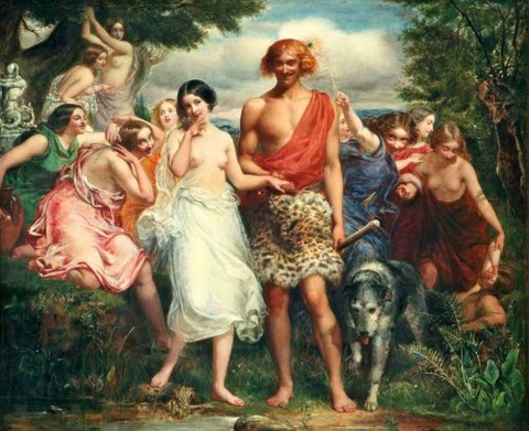 Sir John Everett Millais Cymon and Iphigenia 1847-8