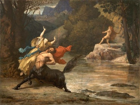 Jules-Elie DELAUNAY 1828-91 Death of Nessus
