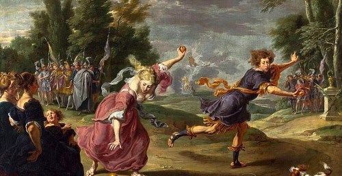 アタランテとヒッポメネスの絵画13点 結婚を賭けたレースに黄金の林檎で勝利する メメント モリ 西洋美術の謎と闇