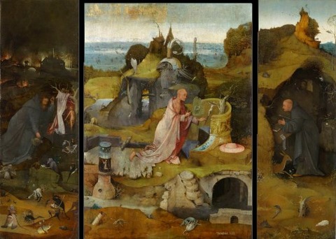 Bosch Hermit St Anthony Jerome and Giles 1495-1505