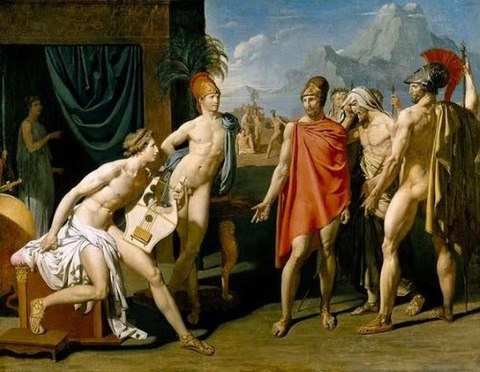 receives the envoys 1801 Jean Auguste Dominique Ingres
